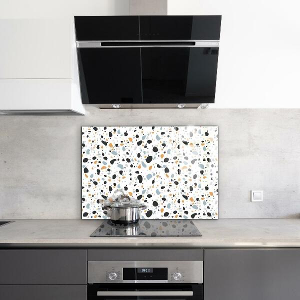 Glass splashback Terrazzo terazzo stone