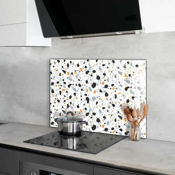Glass splashback Terrazzo terazzo stone