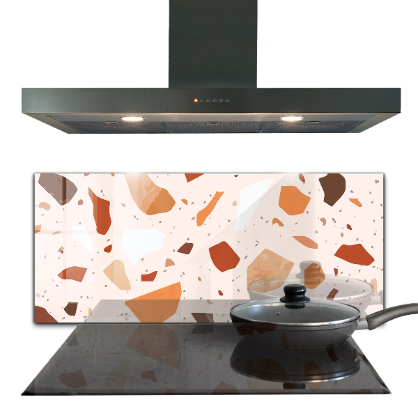 Glass splashback Terrazzo terrazzo stone