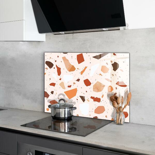 Glass splashback Terrazzo terrazzo stone