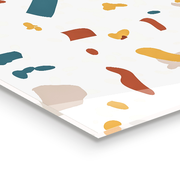 Glass splashback Terrazzo stone