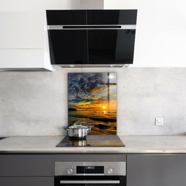 Kitchen splashback Sunset by the sea