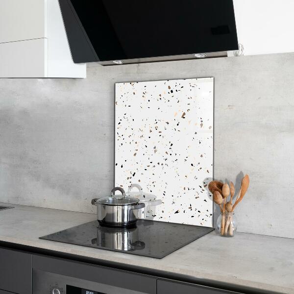 Glass splashback Delicate terrazzo terrazzo