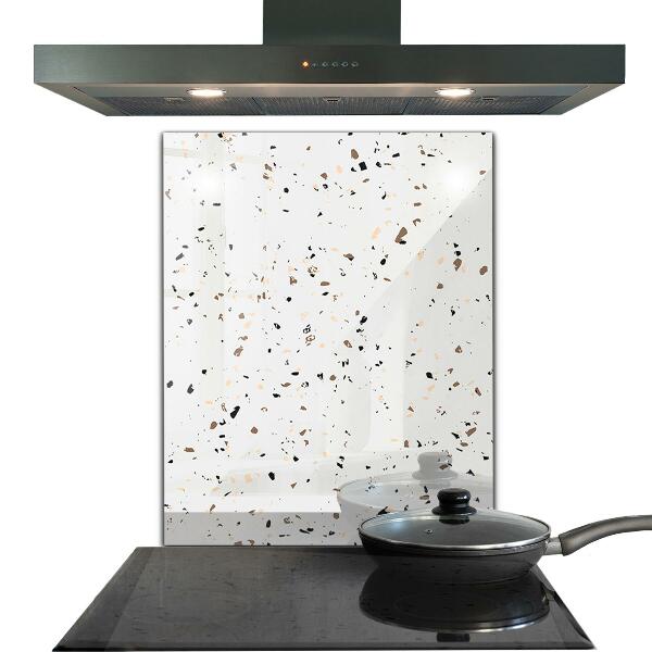 Glass splashback Delicate terrazzo terrazzo