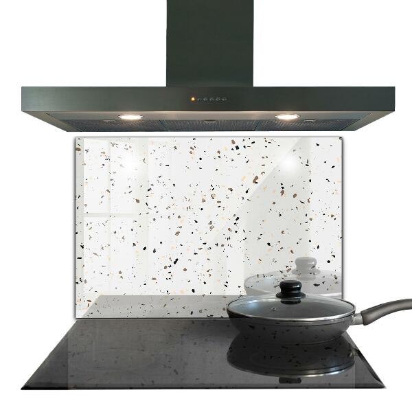 Glass splashback Delicate terrazzo terrazzo