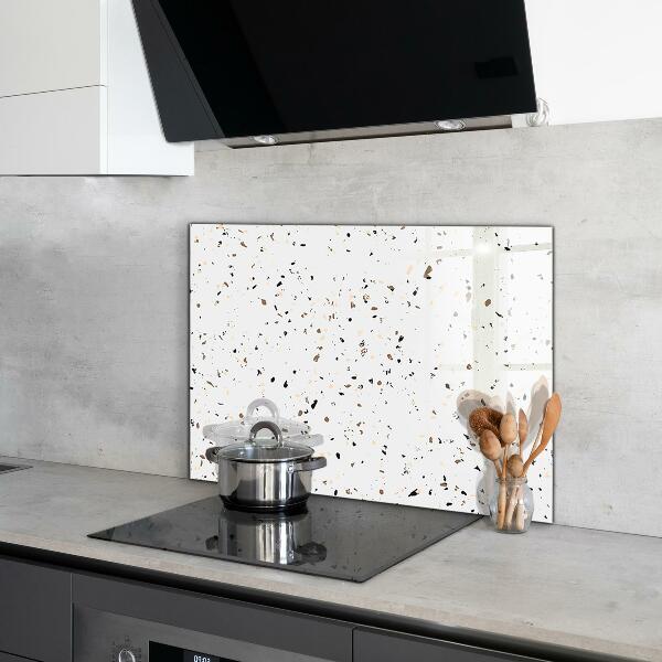 Glass splashback Delicate terrazzo terrazzo