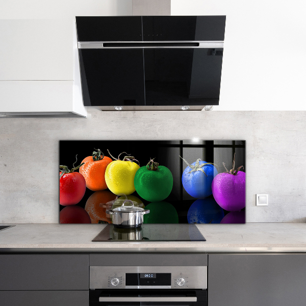 Kitchen splashback Colorful juicy tomatoes