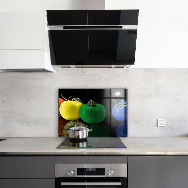 Kitchen splashback Colorful juicy tomatoes