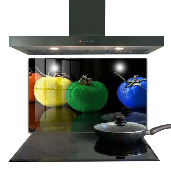 Kitchen splashback Colorful juicy tomatoes