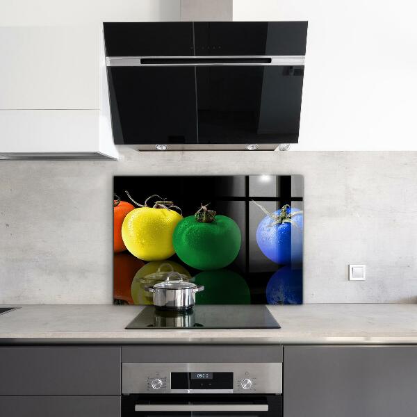 Kitchen splashback Colorful juicy tomatoes