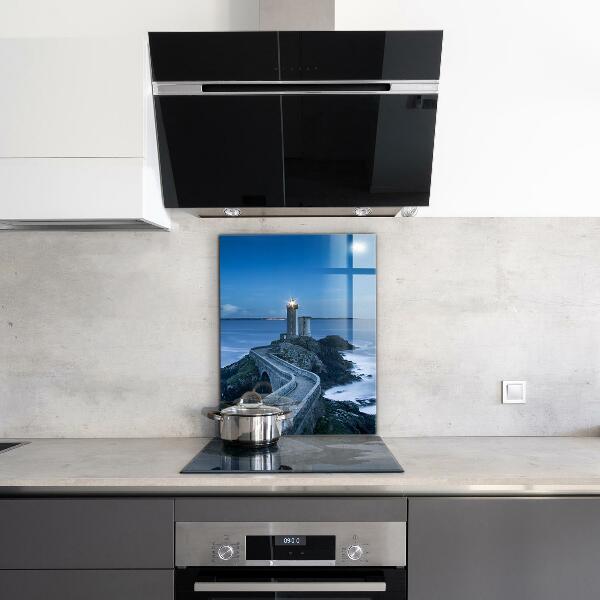 Kitchen splashback Lighthouse at dusk