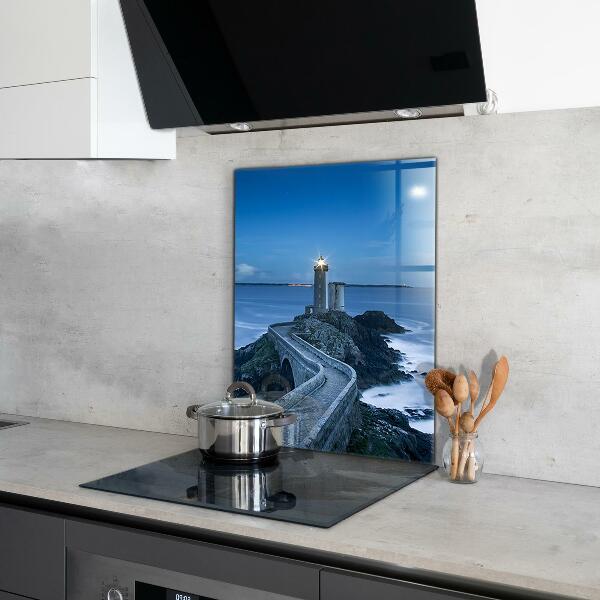 Kitchen splashback Lighthouse at dusk