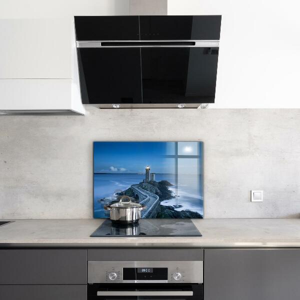 Kitchen splashback Lighthouse at dusk