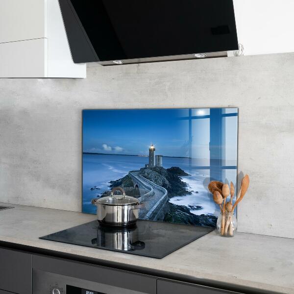 Kitchen splashback Lighthouse at dusk