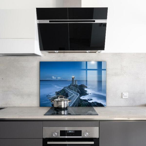 Kitchen splashback Lighthouse at dusk
