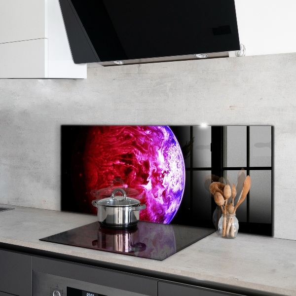 Kitchen splashback Mysterious planet space