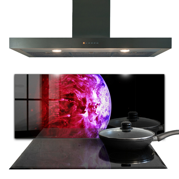 Kitchen splashback Mysterious planet space