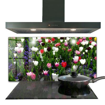 Kitchen splashback Meadow summer flowers