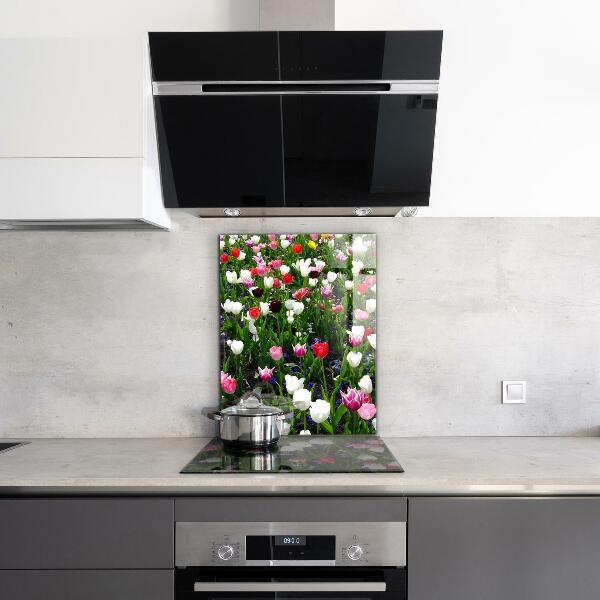 Kitchen splashback Meadow summer flowers