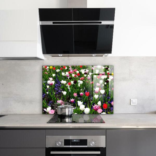 Kitchen splashback Meadow summer flowers