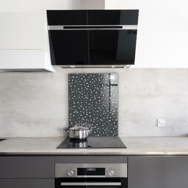 Glass splashback Terrazzo stone texture