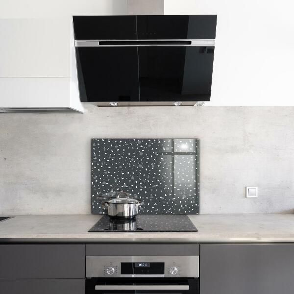 Glass splashback Terrazzo stone texture
