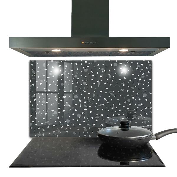 Glass splashback Terrazzo stone texture