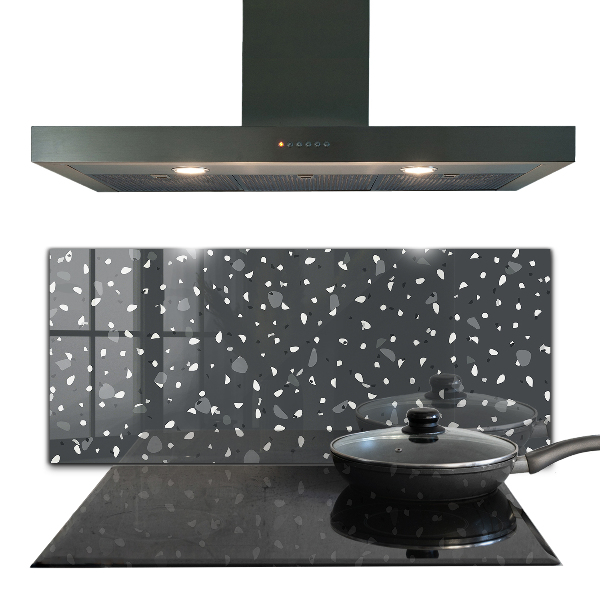 Glass splashback Terrazzo stone texture