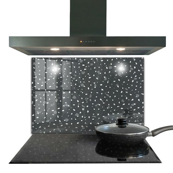Glass splashback Terrazzo stone texture