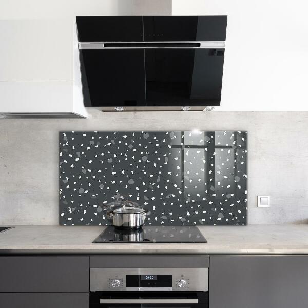 Glass splashback Terrazzo stone texture