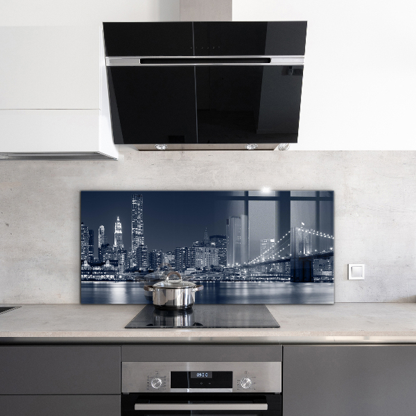 Kitchen splashback Brooklyn bridge manhattan