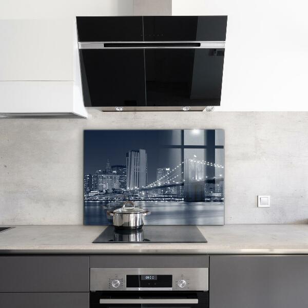 Kitchen splashback Brooklyn bridge manhattan