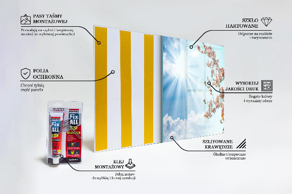 Kitchen splashback Blooming magnolia