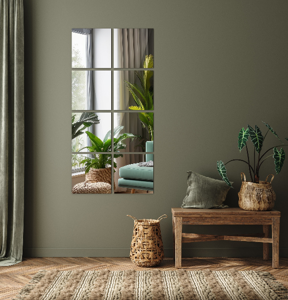 Mirror tiles 6 pcs 7x7 in (6 pcs 16x16 cm)