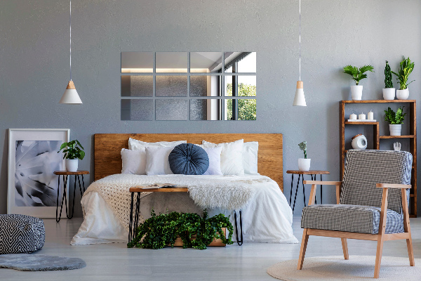 Sticky back mirror tiles 6 pcs 12x7 in (6 pcs 30x16 cm)