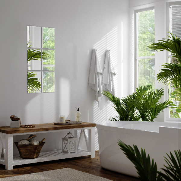 Rectangle mirror tiles 6 pcs 12x8 in (6 pcs 30x20 cm)