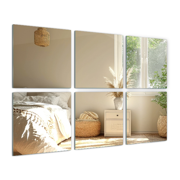 Tiled wall mirror 6 pcs 12x12 in (6 pcs 30x30 cm)