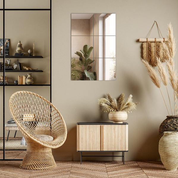 Tiled wall mirror 6 pcs 12x12 in (6 pcs 30x30 cm)