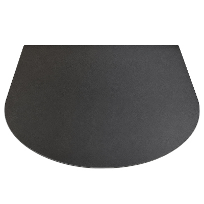 Semi-oval metal sheet for grill 31x27 in (80x70 cm)