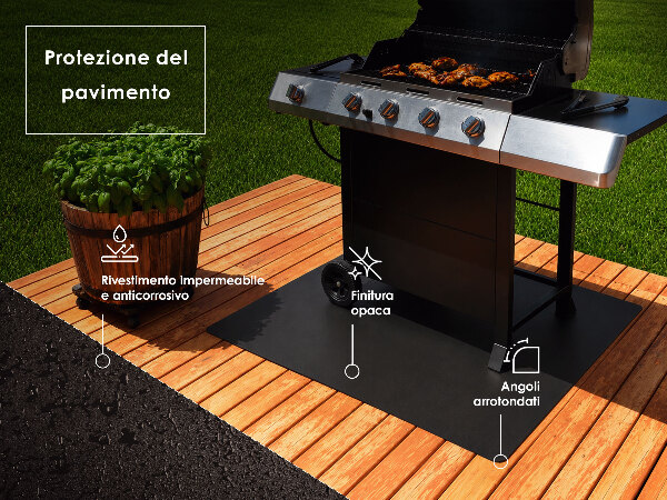 Semi-oval metal grill sheet 31x27 inches (80x70 cm)