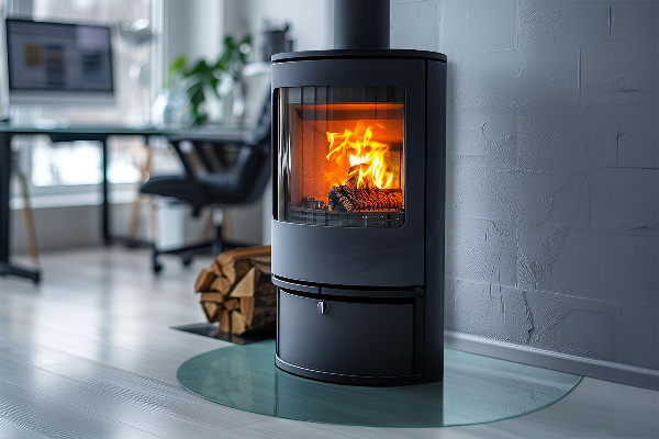 Glass hearth 39x39 in (100x100 cm)