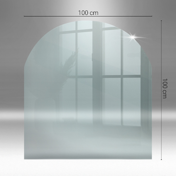 Glass hearth 39x39 in (100x100 cm)