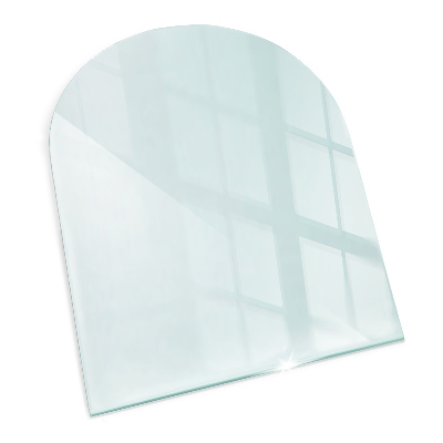 Glass hearth 80x70 cm