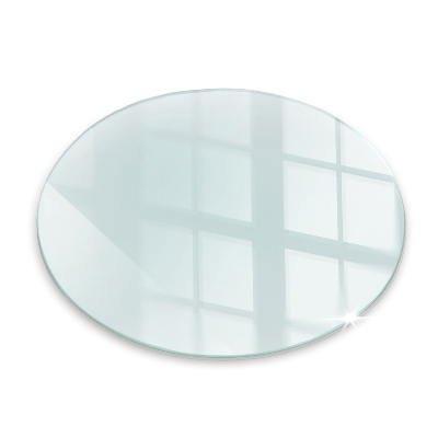 Corner glass hearth fi50 cm
