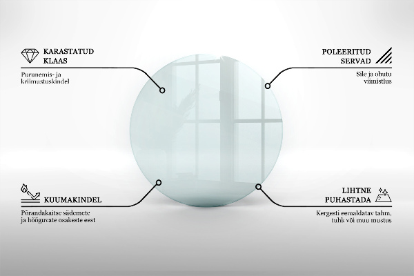 Corner glass hearth fi31 in (80 cm)