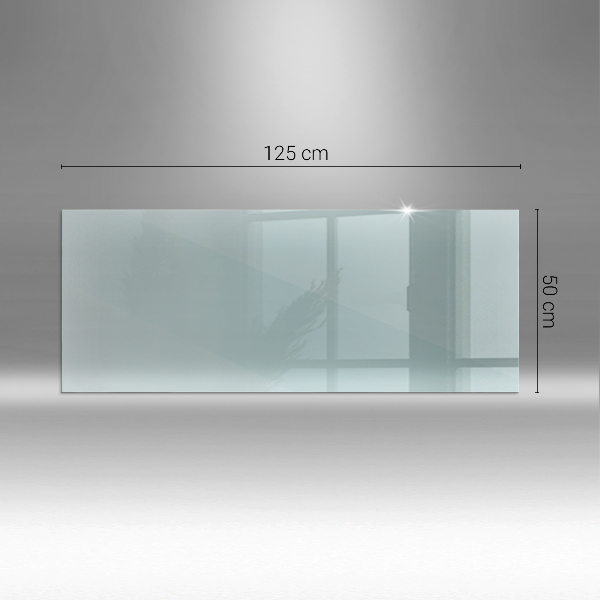 Glass hearth 49x20 in (125x50 cm)