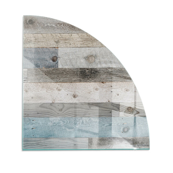 Quarter-circle tempered glass hearth Boards in different shades