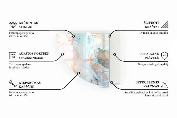 Quarter-circle toughened glass hearths Polygonal patterns in a grid