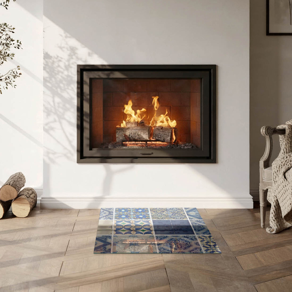 Square glass hearth Ceramic tile patterns