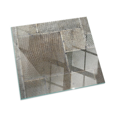 Square glass hearth Perforated sheet pattern